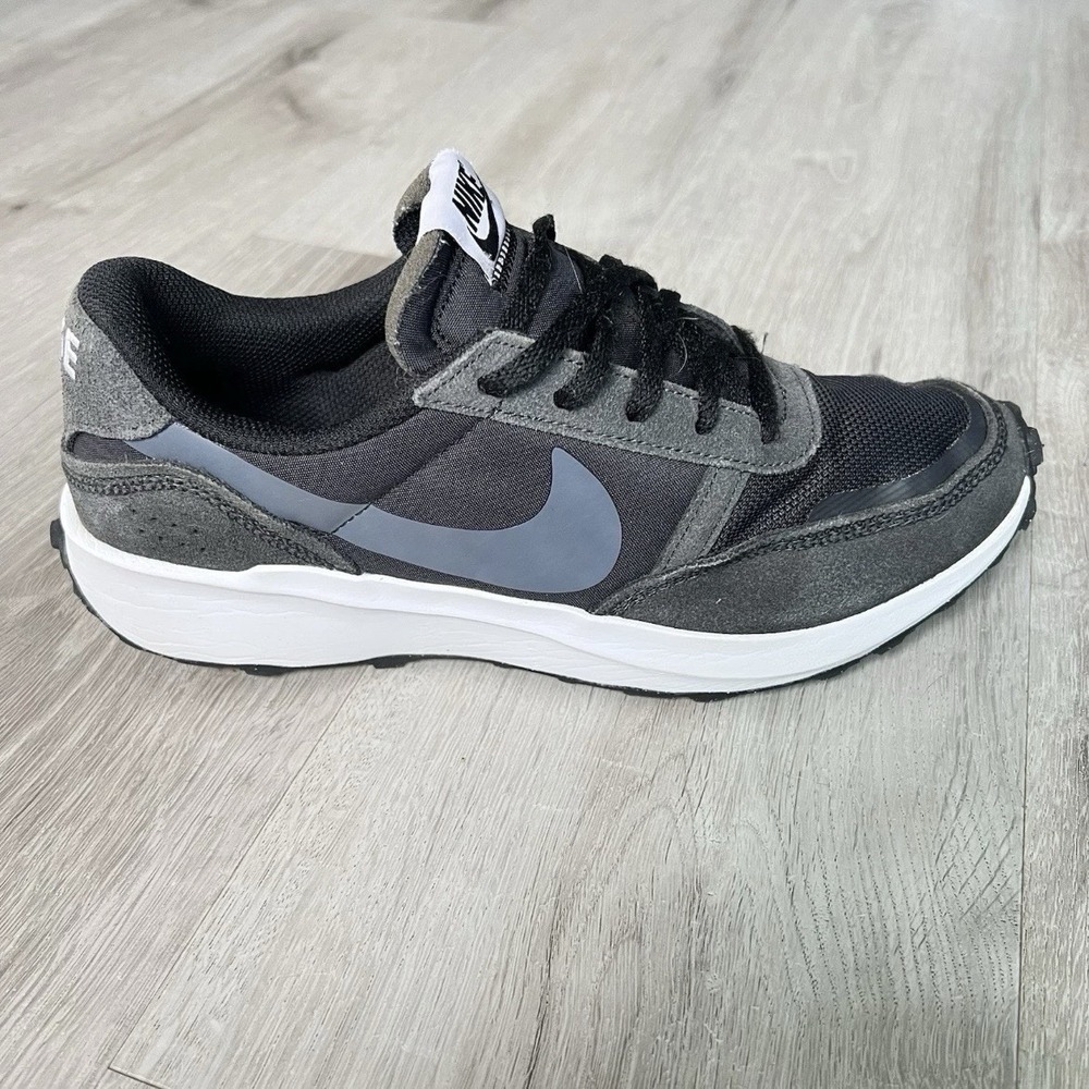 Nike Waffle Nav Men’s Size 7.5 Black Gray Casual Running Shoes FJ4195-001